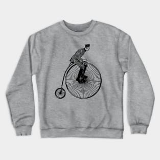 Vintage Penny Farthing Cyclist Crewneck Sweatshirt